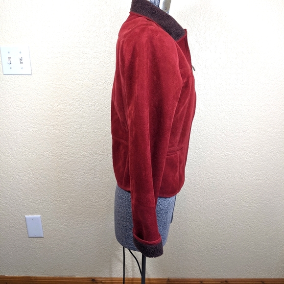 VTG Outback Trading Company Burgundy Fleece Lined Jacket - Picture 2 of 13